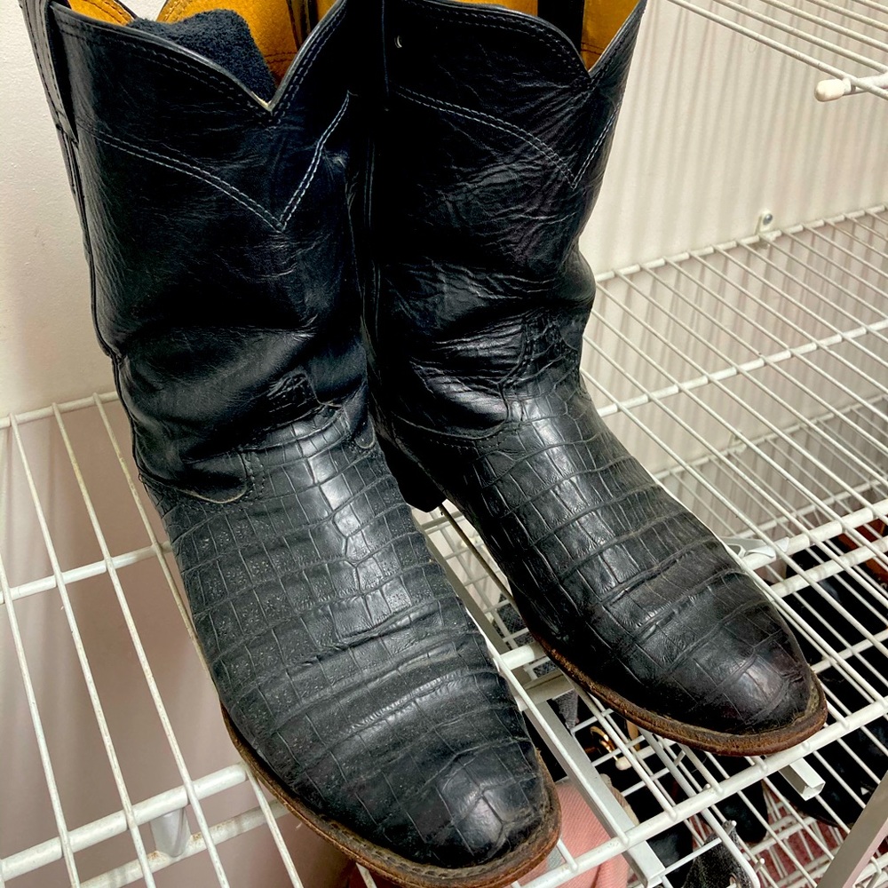 🔥 Men’s Cavenders Caiman Belly 12D Roper Toe cowboy boots